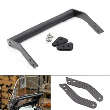 Carbon Phone GPS Navigation Bracket Mount Holder For Kawasaki Versys 650 15-19