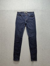 Levis Women Jean 29X30 Blue Denim Super Skinny Stretch Mid Rise Cotton Blend