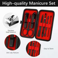 Manicure Set, Stocking Stuffers, Nail Clipper Set 7 in 1 Manicure Kit, Gift