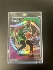🔥 2021 Panini Select Prizm #236 Jaylen Brown - Green Purple Prizm - CELTICS🔥