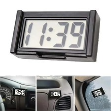 Mini Digital Clock Large Screen Car Dashboard Electronic Clock Self-adhesive Min