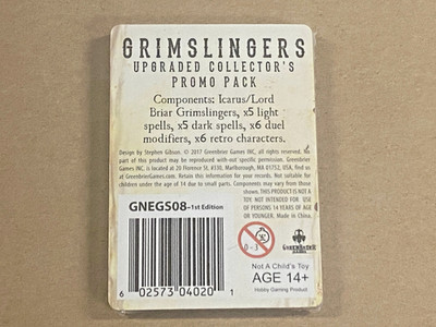 Grimslingers: Upgraded Collector's Card Promo Pack (Greenbrier Games, 2018) New