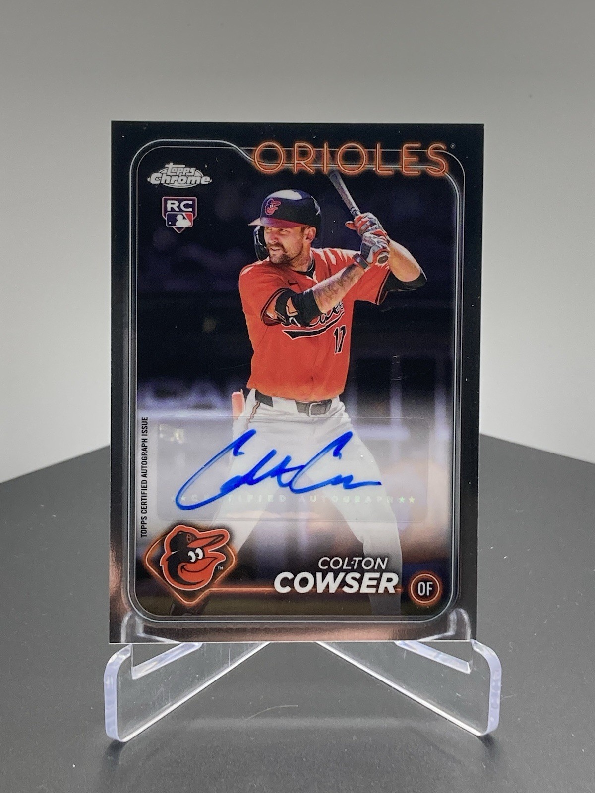 2024 Topps Chrome Update Series - Auto Colton Cowser #AC-CC (AU, RC) BAL Orioles
