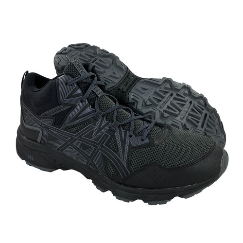 Asics Gel-Venture 8 Mid Top Trailrunningschuhe Herren Größe 12 schwarz/schwarz NEU