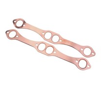 2 Pieces SBC Header Gasket Flat Copper Exhaust Gaskets Long-Lasting