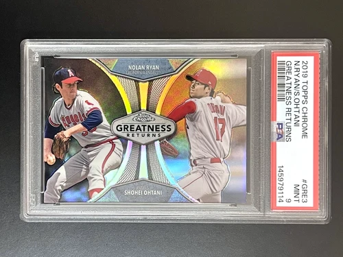 2019 Topps Chrome Shohei Ohtani Nolan Ryan Greatness Returns #GRE-3 PSA 9 MINT