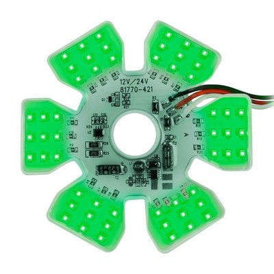Ultra Thin Green Light Air Cleaner Hex 54 LED Dual Function Light