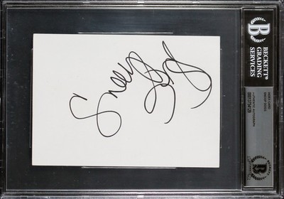 直筆サイン　SNOOP DOGG Snoop Dogg Rapper & Actor Authentic Signed 4x6 Index Card BAS