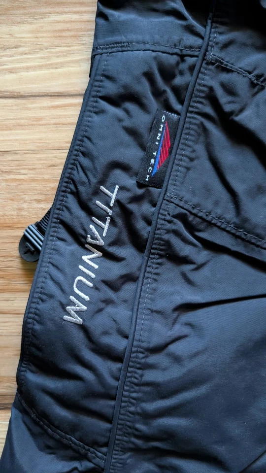 Columbia Snow Pants Womens M Black Titanium Omni Tech Waterproof Breathable Ski - Image 4 of 4