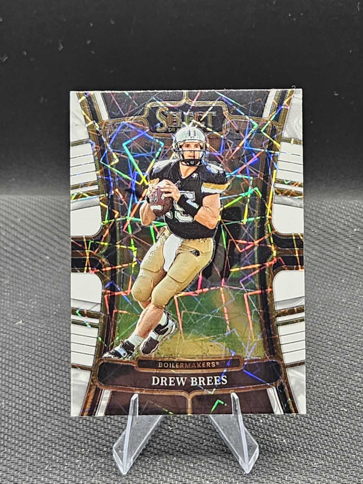 2023 Panini Select Draft Picks - Concourse Drew Brees #89 White Lazer Prizm
