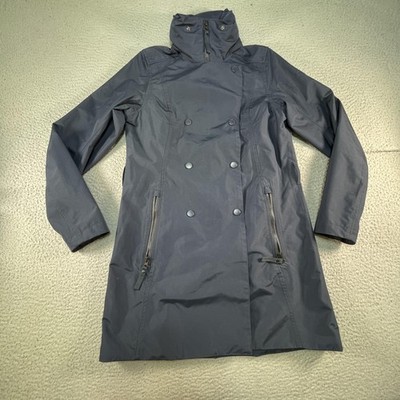 Helly Hansen Coat Womens XS Blue Hooded Waterproof Softshell Rain Jacket