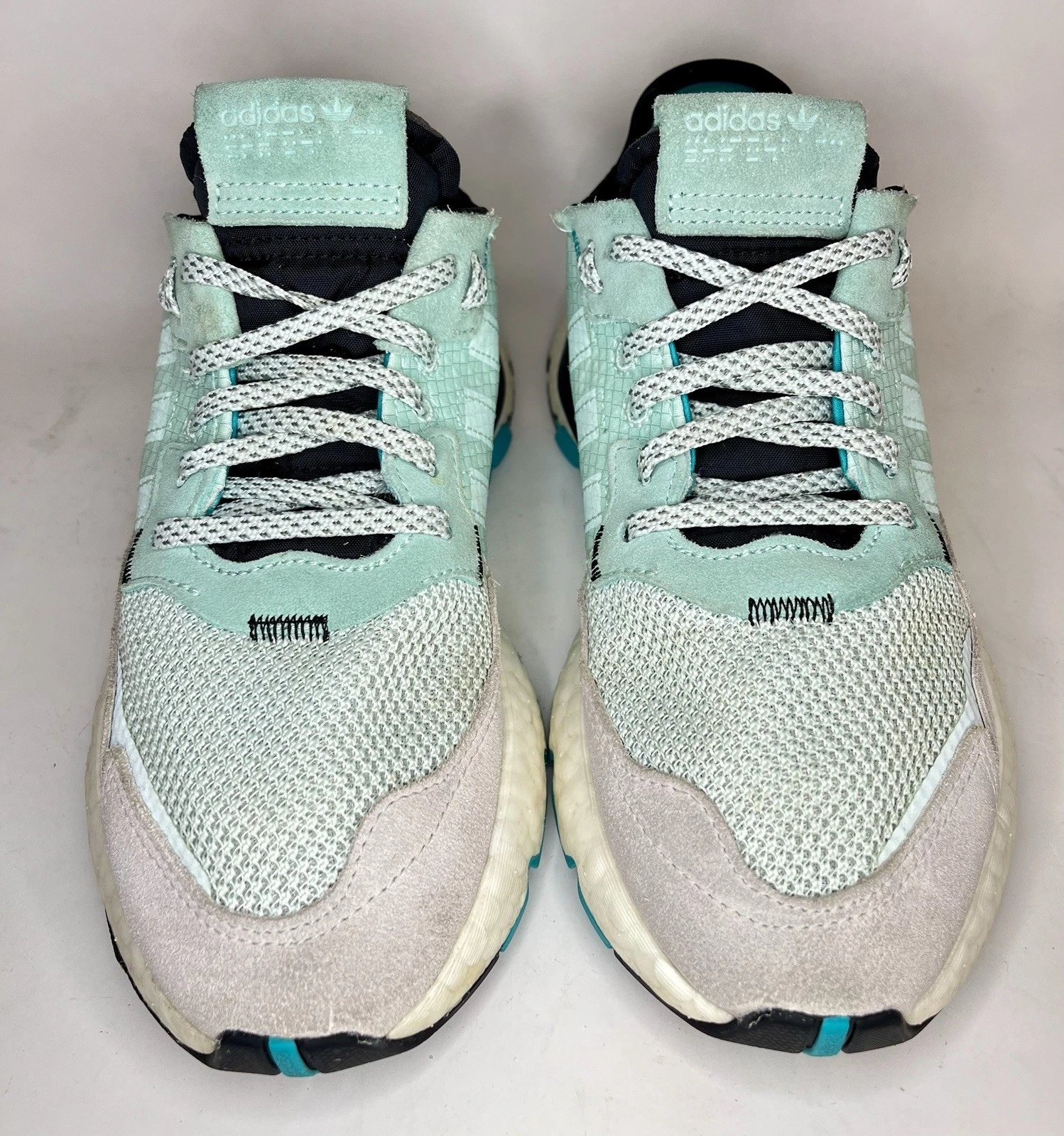 Scarpe da corsa Adidas taglia 6 da uomo Nite Jogger Teal verde acqua blu