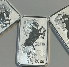 1oz .999 Silver Bar Year Of The Horse (2026)