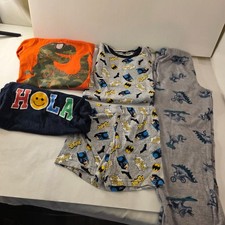 Boys' Clothes Size 8 Lot of 5Pieces Shirts, Flannel, PJs
