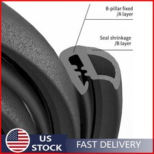 2x For Jeep Accessories Door B Pillar Seal Strip Weatherstrip Edge Molding Trim