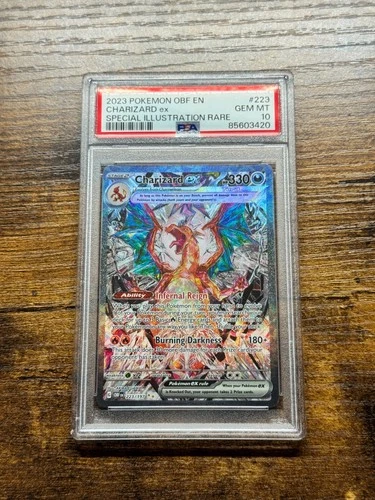 Obsidian Flames Charizard EX Special Illustration Rare Card PSA 10 Mint 223/197