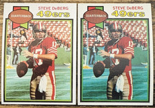 (2) STEVE DeBERG 1979 Topps RC LOT #77 San Francisco 49ers ROOKIE! Chiefs NRMT