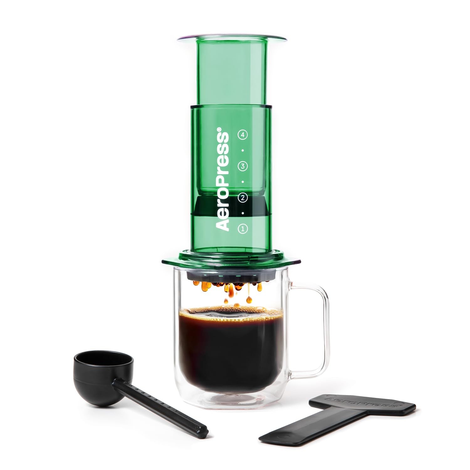 Clear Green Coffee Press - All-in-one French Press, Standard