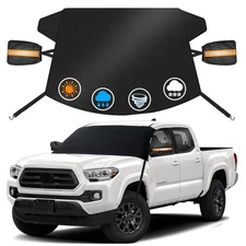 4Layers For Toyota Tacoma Windshield Snow Cover Frost Guard w/ Side Mirror Cover