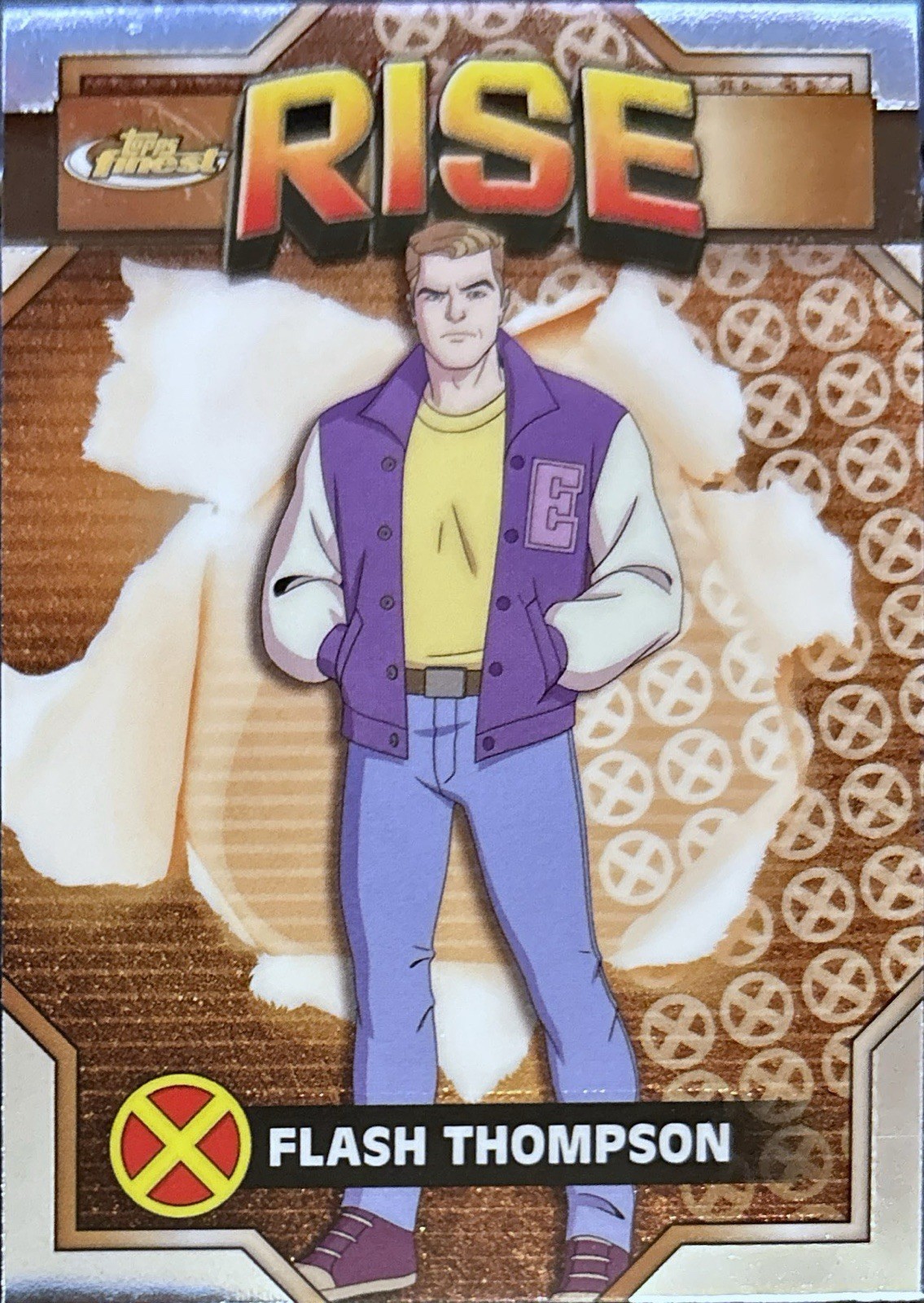2025 Topps Finest X-Men 97 Rise Common  Refractor  Flash Thompson #23