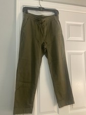 NWOT Gap XS Easy Pant Total Comfort Green Tie Waistband Drawstring Pant Women