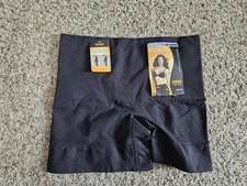 Flexees Maidenform Firm Control Boxer Shorts Shapewear Black Women's XXL