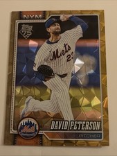 David Peterson 2026 Topps Series /50  Gold Diamante Foil #215