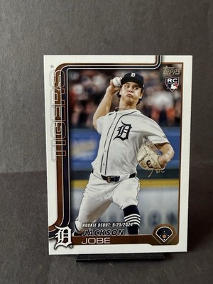 Jackson Jobe MLB Debut Rookie RC 2025 Topps Update Series Card #US193 Tigers