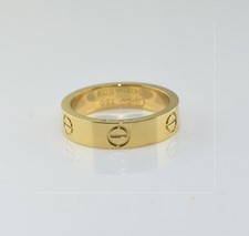 18K 3 Tone / Yellow Gold Filled Lady 5mm Band Ring Birthday Party Enagement Gift