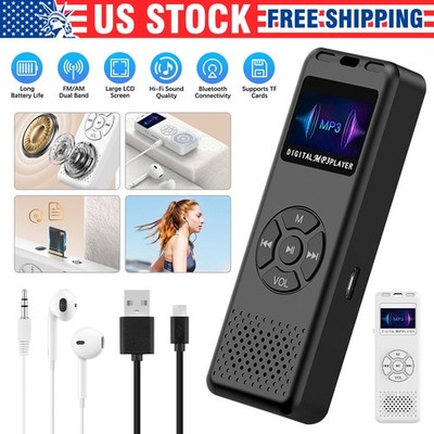 Bluetooth MP3 Player with A-B Repeat Voice Recorder E-Book FM Radio HiFi Speaker