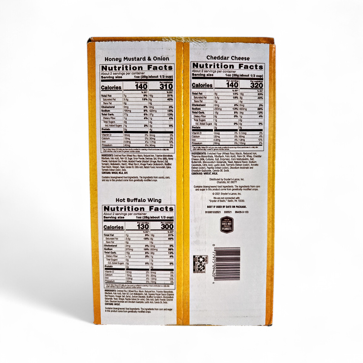 Snyder's of Hanover Pretzel Pieces Variety Pack, 2.25 oz Bags - 20 Pack