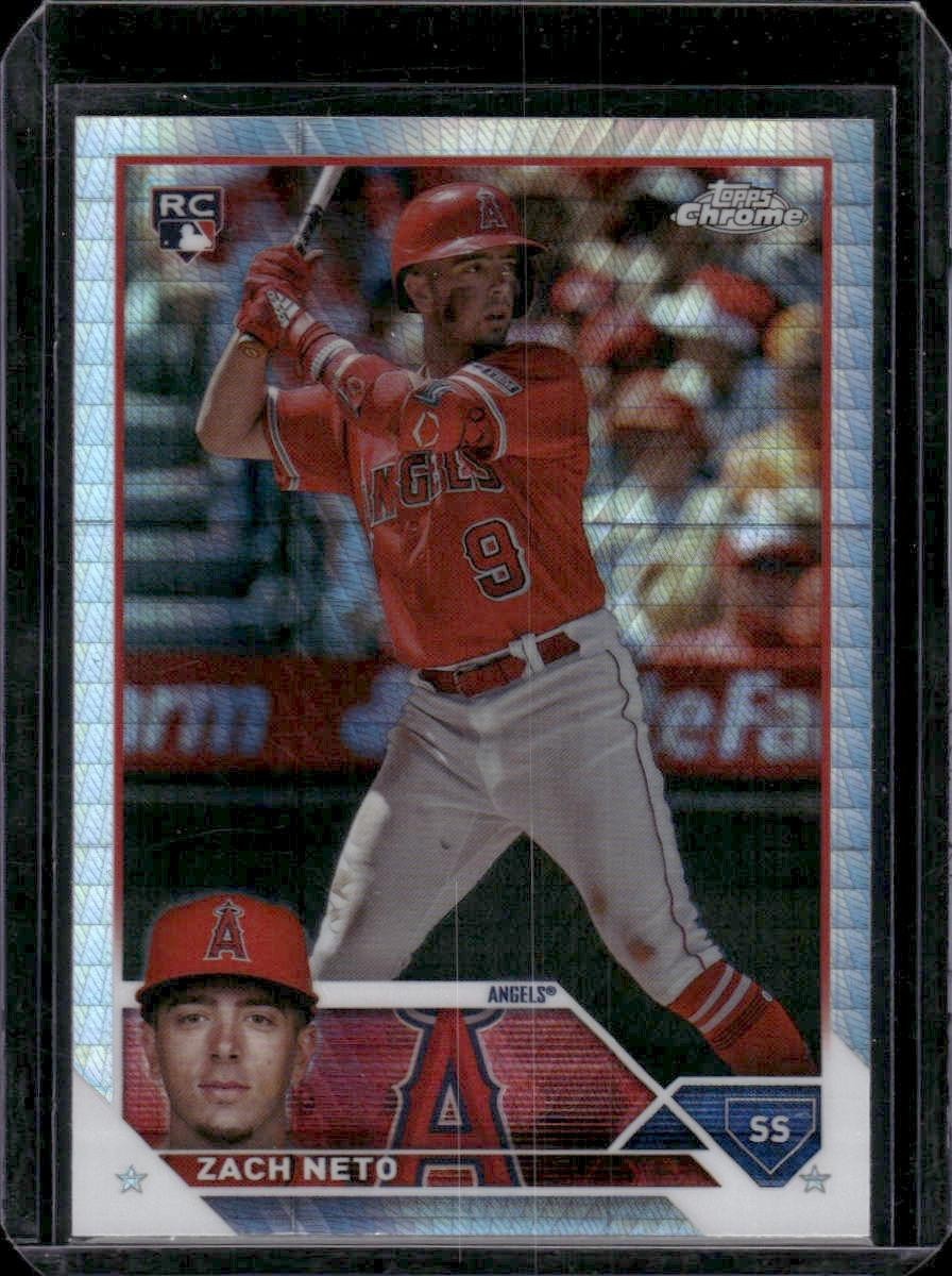 2023 Topps Chrome Update #USC34 Zach Neto Rookie Prism Refractor Angels