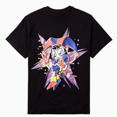RARE The Amazing Digital Circus Pomni Glitter Tee Unisex Short Sleeve Shirt S-5X