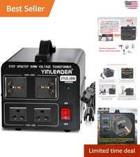 Safe 1000W Step Up/Down Voltage Converter - Ideal for International Appliances