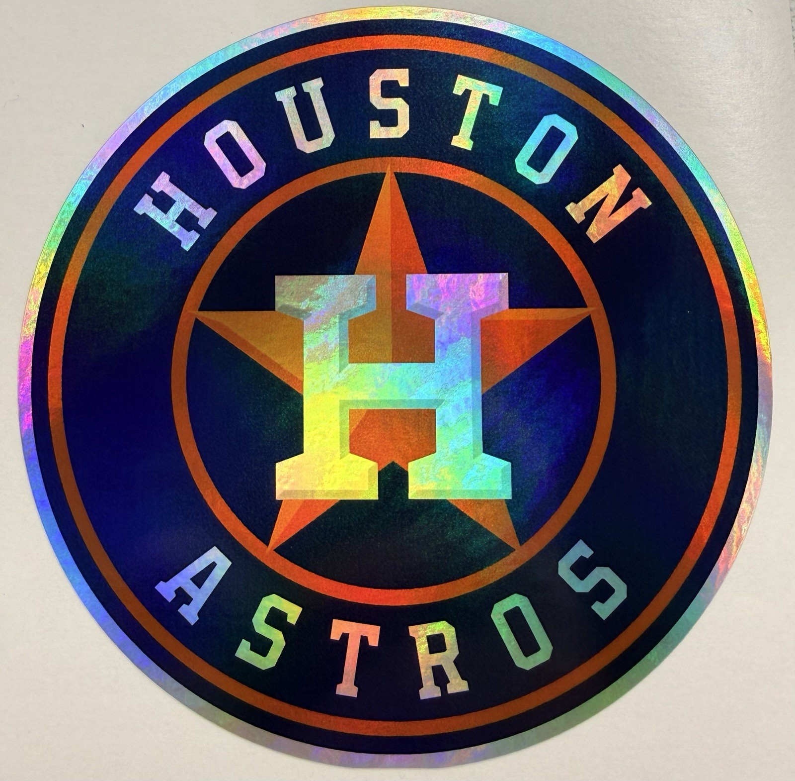 Houston Astros Holographic Vinyl Decal