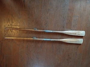 Vintage set of Wooden Boat Oars