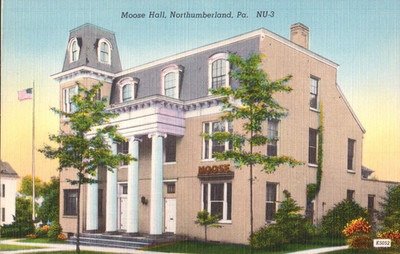 Moose Hall, Northumberland Pennsylvania PA NU-3  c1930s Vintage Postcard