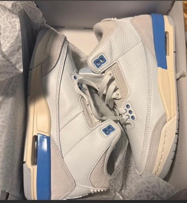 Air Jordan 3 Retro GS Summit White/Hydrogen Blue Size 4Y