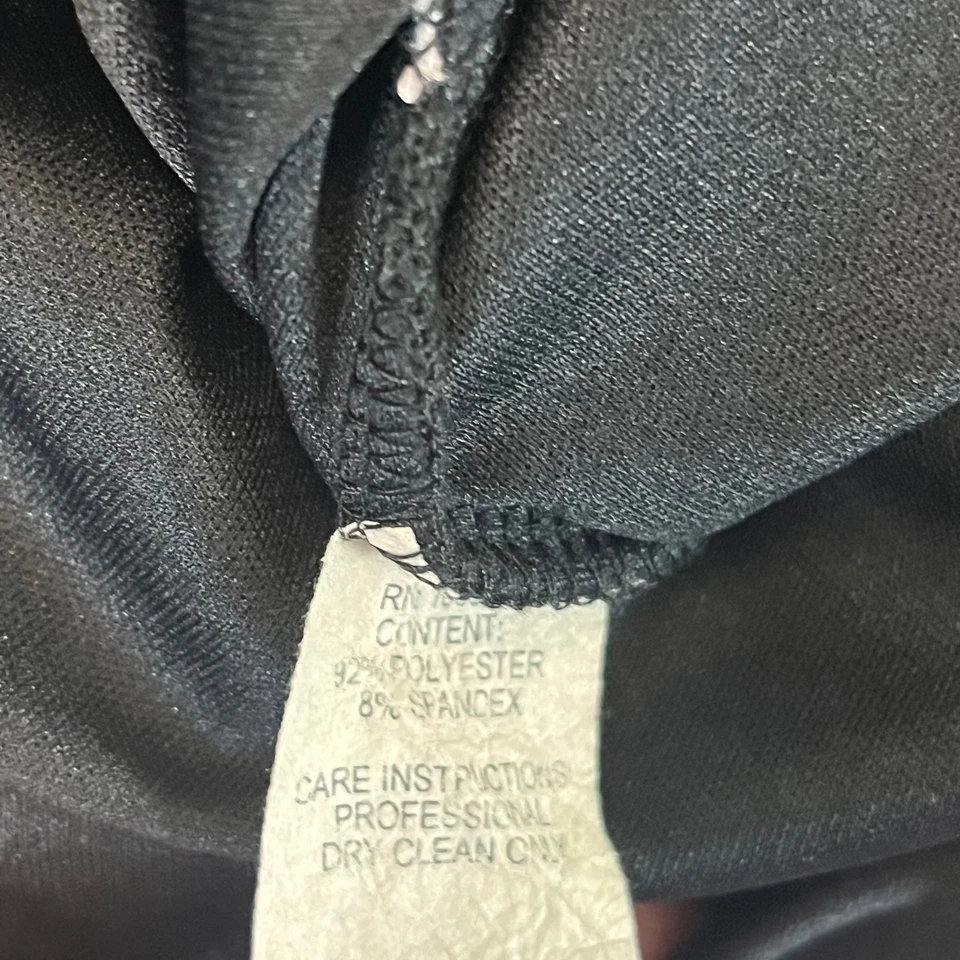 Vestido Charlotte Russe Mujer Talla Lg Rosa Negro Corbata Acampanada Cuello en V Rayas Foto 4 de 4