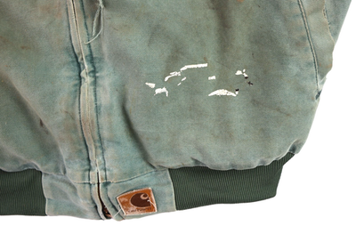 Vintage 90s CARHARTT JQ3394 J14 Men's L Tall Aspen Green Santa Fe