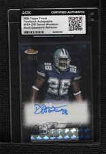 2024 Finest Flashback Black Geometric Refractor 15/25 Darren Woodson Auto 0ve9