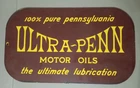 Vintage Ultra-Penn Motor Oils Porcelain  sign