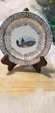 Vintage Taylor Smith  White House Washington DC Souvenir Plate 22 K. Gold. #2463