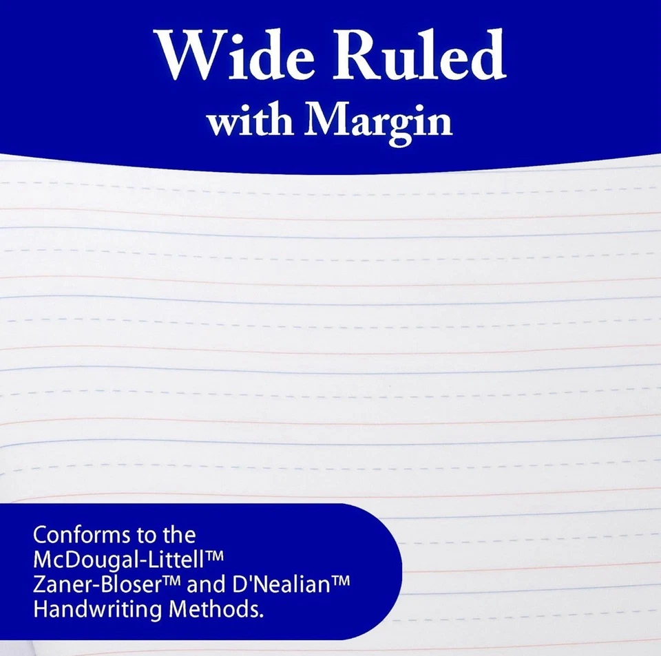 Libro de composición de diario primario BAZIC mármol azul grados K-2 (paquete de 10) Foto 4 de 4