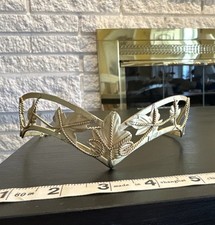 Queen Princess Gold Leaf Motif Crown Headdress Head Band Costume Cosplay