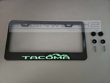 Glow Tacoma Carbon Fiber Printed Pattern Aluminum License Plate Frame