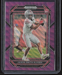 2023 Panini Prizm Draft Picks #135 Jaxon Smith-Njigba Prizms Purple Wave