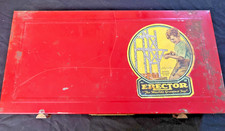 Vintage A.C. Gilbert Erector Set No. 4 1/2 Motorize Set Red Metal Case Near Comp