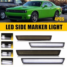 For 2015-2022 Charger Dodge Dynamic Front Rear Fender LED Side Marker Light Lamp