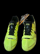 Nike Track Spike Shoes Yellow Athletic Track Field Running Footwear